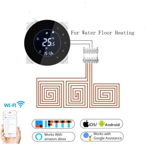 Wifi Smart 3A Water Thermostat Temperature Controller Tuya APP Remote Control for Water Floor Heating Work with Google Home