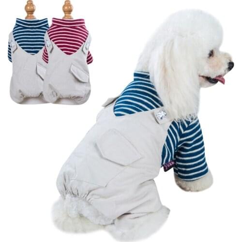 Winter Warm Dog Clothes Exquisite Workmanship Four-legged Dog Jumpsuits For Small Dogs Chihuahua Teddy Pet Puppy Outwears S-XXL
