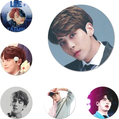 Shinee Kim JongHyun Icons Pins Badge Decoration Brooches Metal Badges For Backpack Decoration 58mm