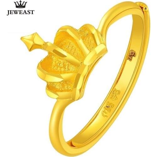 ZZZ JEWEAST 2020 New Hot Sell Womens 24k Pure gold rings with Fashion&Romantic wholesale crown Design For Wedding O