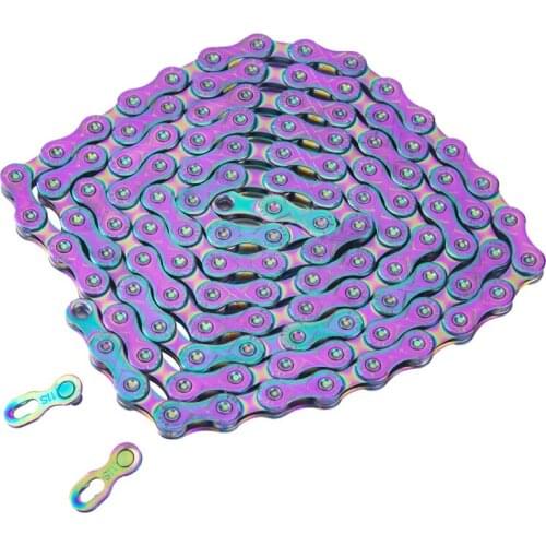 10/11 Speed Bike Chain Rainbow Chain 116 Links Lightweight Bicycle Chain for MTB/Road Bike