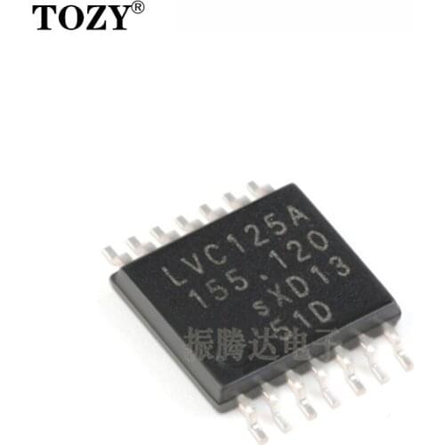 10pcs / lot New genuine 74lvc125apw, 118 tssop-14 three state output four way buffer in stock