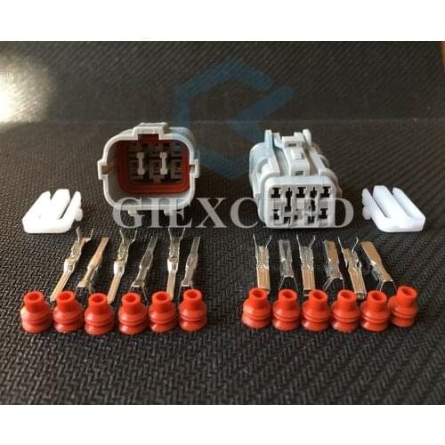 2 Sets 6 Pin MG640337 MG610335 Female Male Waterproof Electrical Wire Connectors Automotive Connector