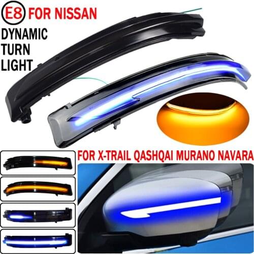 2pcs Dynamic Blinker For Nissan X-Trail /Rogue T32 2014-2019 LED Turn Signal Light Side Mirror Indicator