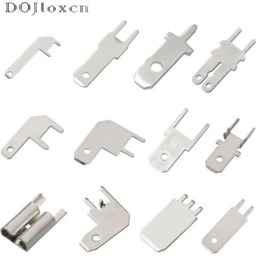 20/50/100/200/500 Pcs 2.8 4.8 7.8 9.5 MM 110 187 305 PCB Solder Tab Tin-Plated Brass Circuit Board Solder Terminall DJ610-2.8-5