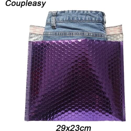 50Pcs/Lot Purple Shipping Envelopes with Bubble Self Seal Postage Bags Shockproof Mail Packaging Bag Thicken Shipping Bag Mailer