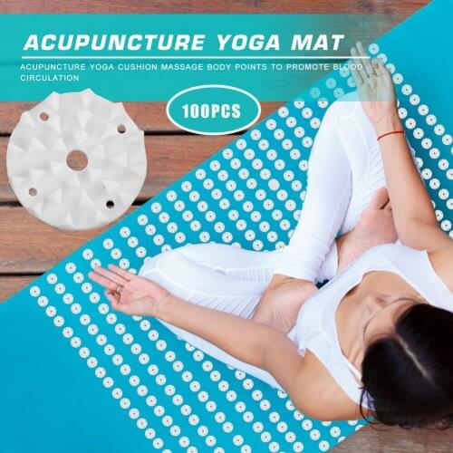 Yoga Mat Accessories Spikes Needle Plastic Lotus Pilates Pad Small Acupressure for Indoor Exercise Sport Decoration