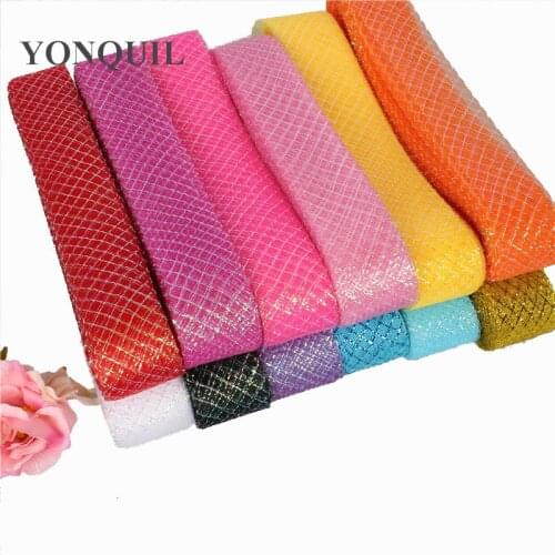 12 Colors 1.7'' /4CM Crinoline Horsehair Nylon Made Hair Accessories Material Fascinators Craft 100Yards/Lot SYC01