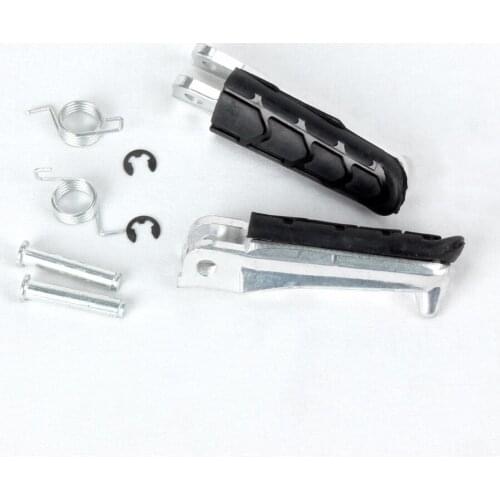 Free Shipping Crystream Front Footrest Foot Pegs Pedals For Suzuki GSXR 600 750 1000 Hayabusa Left & Right Sides Motorcycle