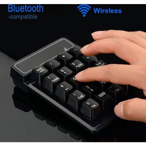 2.4GHz wireless keyboard Mini USB Numeric Keypad 19 Keys Number Pad Numpad Receiver For Accounting Laptop PC Computer