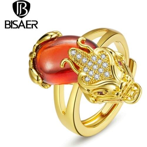 Женские золотые кольца BISAER China At AliExpress