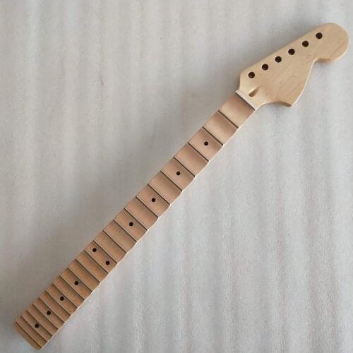 GLOSS Full Scalloped Guitar Neck Replacement 22 Fret Maple Maple Fingerboard Big Headstock