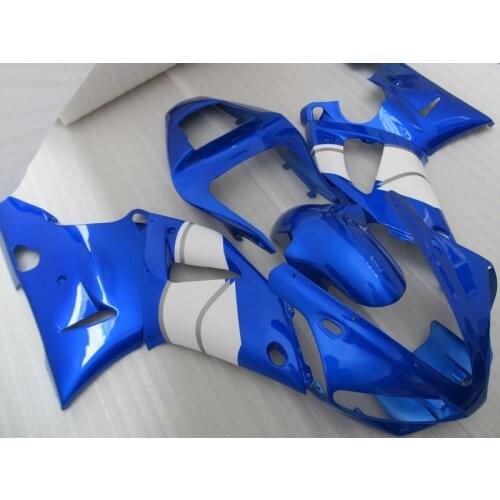 Motorcycle Fairing kit for YAMAHA YZFR1 00 01 YZF R1 2000 2001 YZF 1000 yzfr1 ABS blue white Fairings set+7gifts YB30