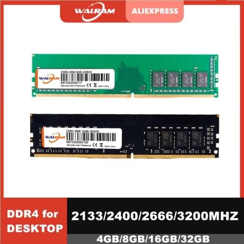 WALRAM Desktop PC Memory RAM Memoria Module DDR3 DDR4 PC3 1600Mhz 1333Mhz 1866MHz 2400MHz PC2 6400 4GB 8GB 16GB for intel AMD