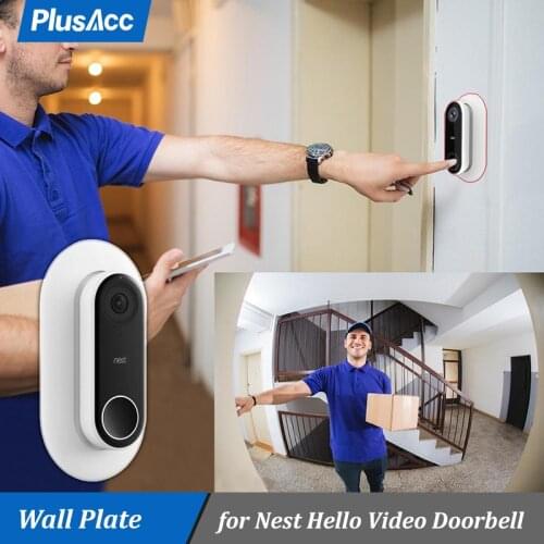 Nest Hello Wall Plate Protective Case Compatible with Adjustable Wedge Double Coated UV Resistant Hard ABS Matt Finish
