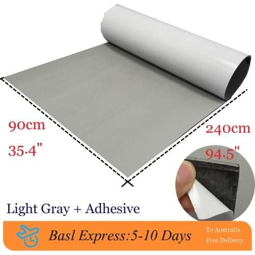 EVA Boat Teak Decking Sheet Marine Flooring Carpet With Backing Adhesive Light Grey Anti Skid Mat Yacht Boats Accessories