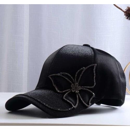 2021 Latest Hot Multi - Color Noble Fashion Butterfly Adjustable Women Fashion Baseball Cap Travel Sports Dedicated