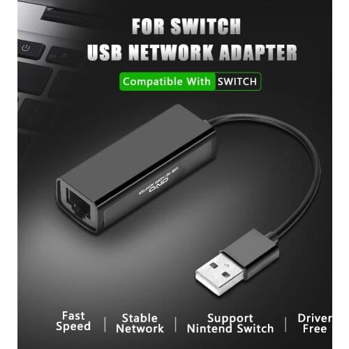 New USB Ethernet Adapter USB Network Card To USB RJ45 Lan 10/100/1000 Mbps For Windows 10 Xiaomi Mi Box 3 Nintend Switch