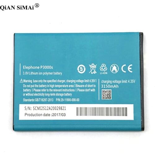 New High Quality P3000 3150mAh battery For ELEPhone P3000 P3000S phone + Tracking code