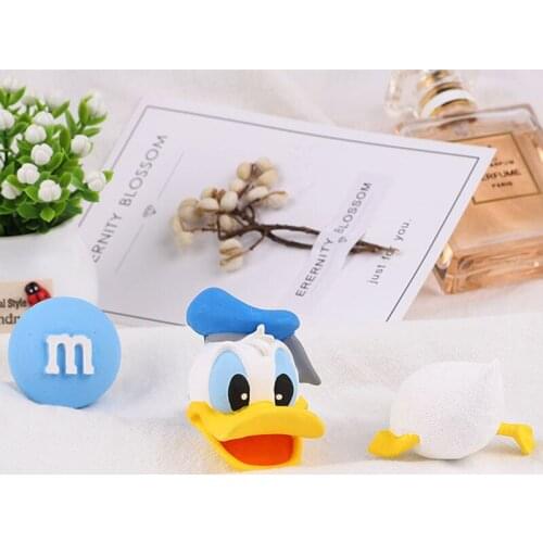 Cute Duck Head and Tail Set Car Aromatherapy Plaster Mold Candle Silicone Mold Cake Decoration Tool Fondant Silicone Mold