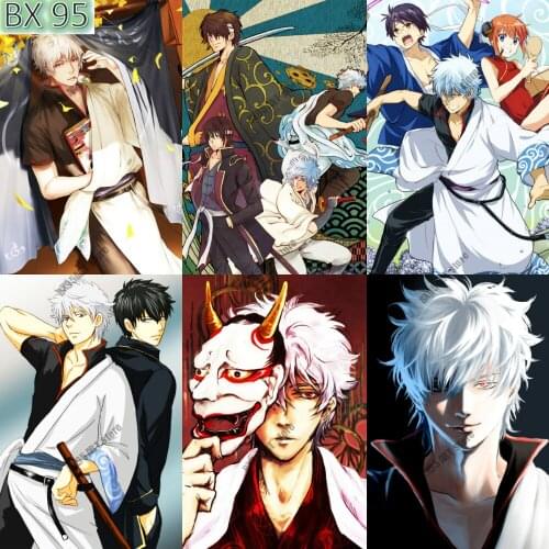 Full Square Diamond Painting Japan Anime Gintama Cross Stitch Kits Diamond Embroidery Handmade Mosaic Kids Room Decoration