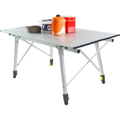 Portable Folding Adjustable Table Outdoor Camping Home Barbecue Picnic Ultra Light Aluminum Alloy Traveling Table Fishing