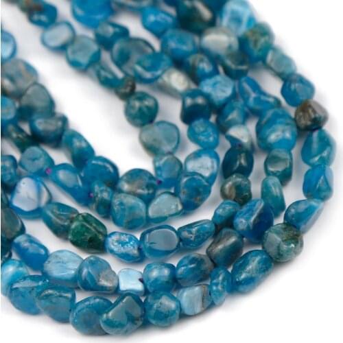 Natural Gravel Stone beads Blue apatite carnelian Irregular Spacer Loose beads for Jewelry Earring Necklace Bracelets Making DIY