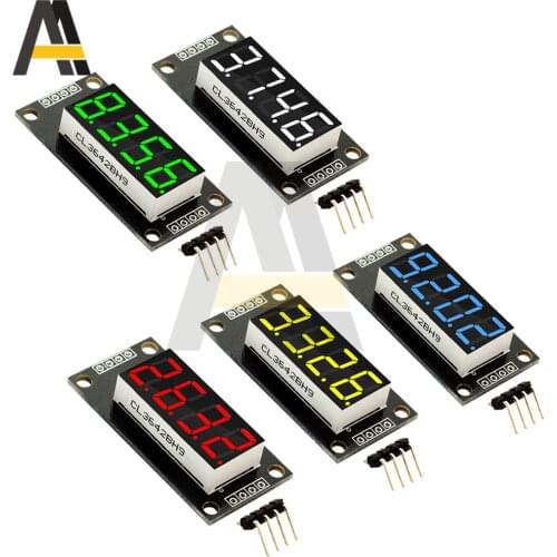 0.36" 0.36 Inch TM1637 7 Segments Digital Display Tube Board 4-Digit LED Module with Clock For Arduino