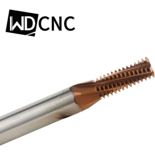 Carbide thread end mill M3 4 5 6 8 10 12 14 16 Tungsten Thread mills coated and uncoated thread milling cutter Long flutes