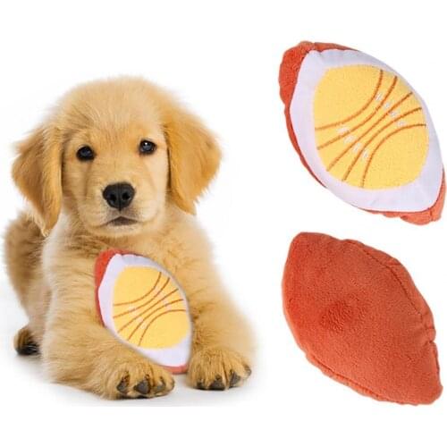 Universal Modern Lemon Shape Cotton Squeaky Interactive Dog Chew Toy For Home Chew-resistant And Fall-resistant Spherical Toy