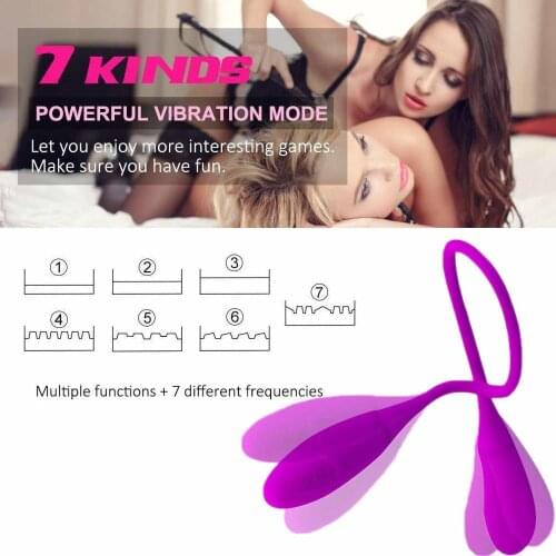 Double Vibrating Egg Vaginal Balls Clitoris Stimulator Powerful Vibrator G-spot Anal Adult Products Sex Toys For Woman Couples