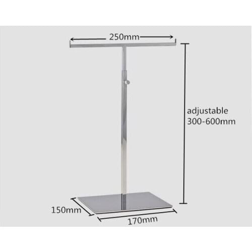 New stainless steel Backpack display stand rack scarf rack adjustable tie rack clothing store bag holder rack free shipping