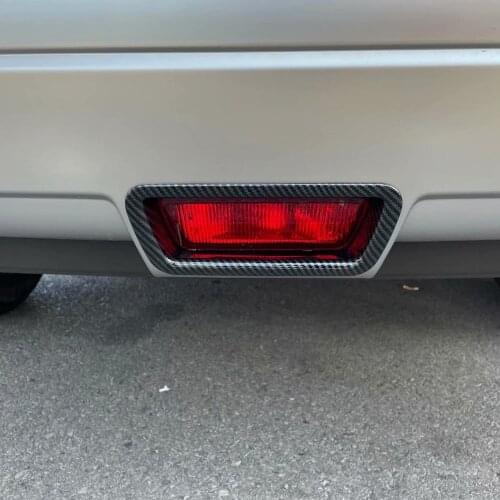 For Nissan Rogue X-Trail T33 2022 2023 Carbon Fiber Rear Trunk Bumper Tail Stop Brake Light Lamp Cover Trim Frame Decoration