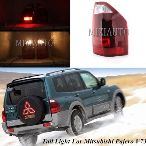 MIZIAUTO Tail Light For Mitsubishi Pajero V73 2003 2004 2005 2006 2007 Rear Brake Lamp Tail Light Warning Light Left/Right
