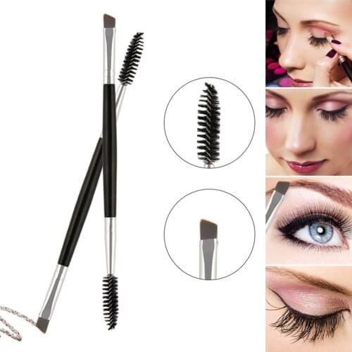 1 Pcs Eyelash Eyebrow Brush Double Head Brush Eyelash Eyebrow Cosmetics Beauty Tools DL