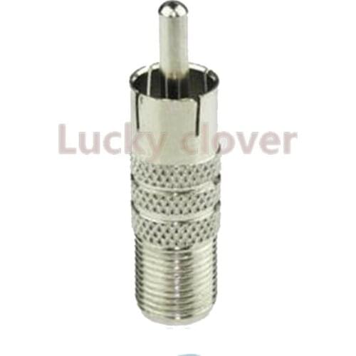 10pcs Metal F female Jack Plug to RCA male Connector AV Audio Adapter