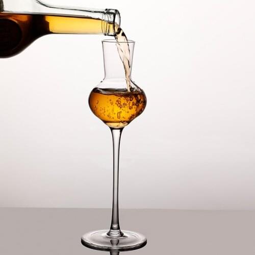 120ml Whiskey Scent Wine Cup Goblet Scotland Whisky Smelling Crystal Cup Brandy Snifter Tulip Aroma Professional Tasting Glasses