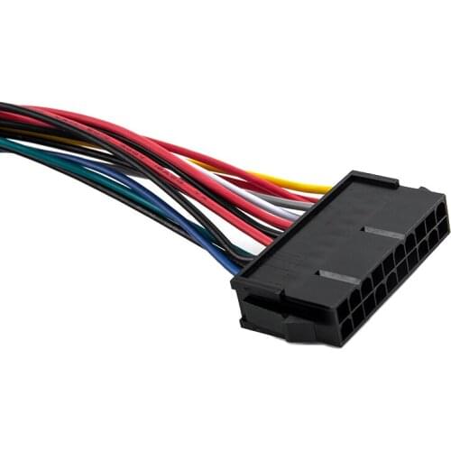 20Pin ATX to 2-Port 6Pin AT PSU Converter Power Cable Cord 20cm for 286 386 486 586 Old Computer