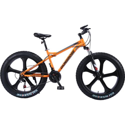 26 inch fat bike 5 knife wheel High carbon steel adult fat tire mountain bikes 4.0 big wheel bicycles Beach cruiser snow bicycle