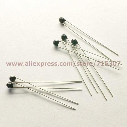 PHISCALE 50pcs Thermistor NTC-MF52-103/3435 10K 1% tolerance B Value(3435 1%)