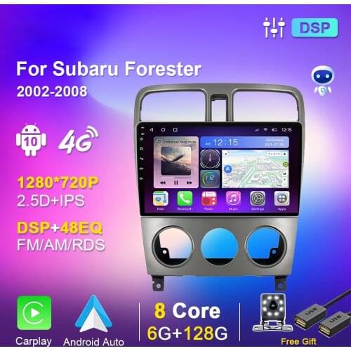 EKIY DSP Car Radio For Subaru Forester 2002-2008 Autoradio GPS Navigation Multimedia Player IPS Stereo Video WiFi Carplay 4G BT