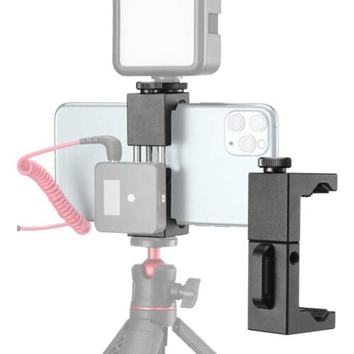 Ulanzi ST-08 Rode Wireless Go Tripod Phone Mount with Cold Shoe for Microphone LED Video Light Vlog Tripod Mount