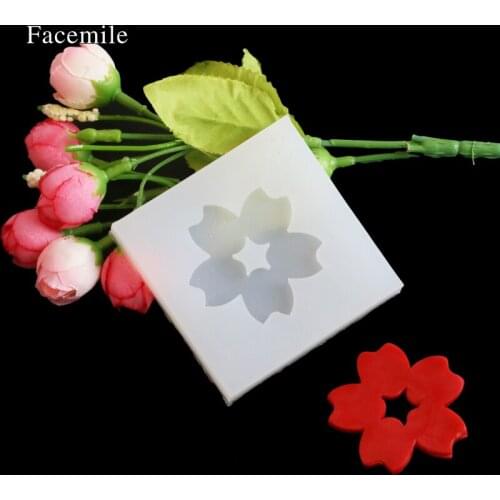 Big Cherry blossoms Cabochon Silicone Mold Mould for Resin Jewelry Making DIY Craft