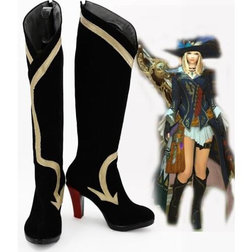 Final Fantasy 14 Gleeman Cosplay Game boots Shoes Halloween Carnival Cosplay Costume Accessories For Women Custom Made Shoes