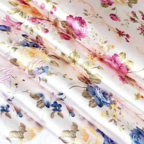 Imported Japanese flower style satin Jacquard Brocade Fabric,3D jacquard yarn dyed fabric for Women Coat Dress by meter