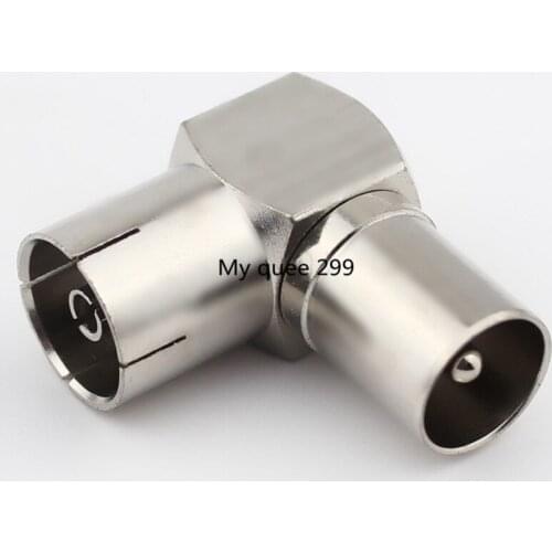 Cable TV RF rotary joint RF transfer female full copper 90 degree bend Angle RF head radiofrequency adapter