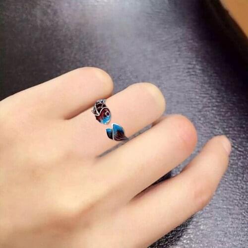 Female Opening Adjustable Colored Drip Carp Koi Ring Fish Good Luck Female Resizable Opening Rings Jewelery