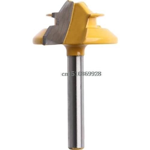 Router Bit 45 Degree 1/2" Stock 1/4" Shank Small Lock Miter Router Bit