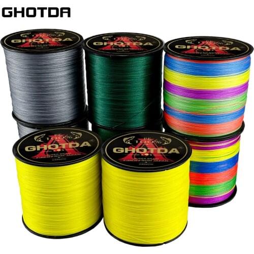 1000M 500M 300M 100M 12 Strands 9 Strands Extreme Strong Braid Fishing Line PE Multifilament 20-120LB Saltwater Freshwater