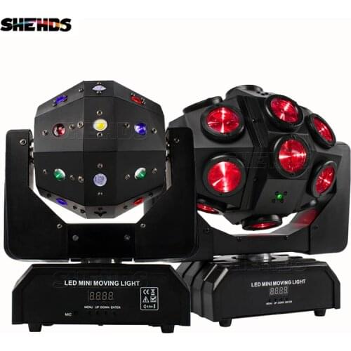 Beam Laser 18x12W RGBW LED Stepless Rotating Angle Moving Head Light DJ Disco Bar Ballroom Party Stage Effect Light